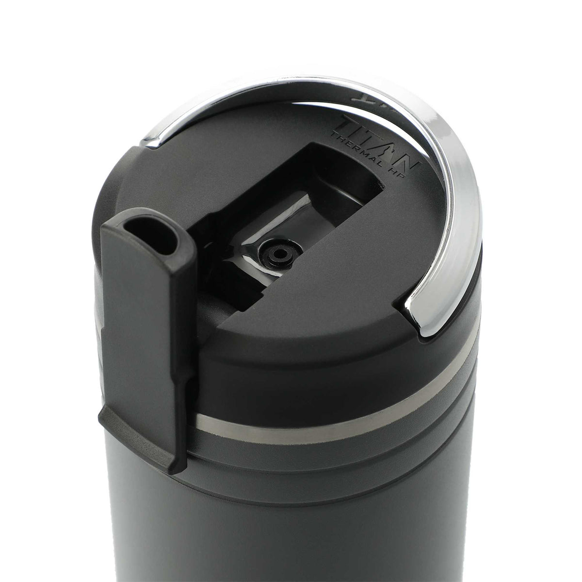 Arctic Zone Titan Thermal HP Straw Tumbler with Loop, 24 oz Laser Engraving - Gray - Left Angle 2