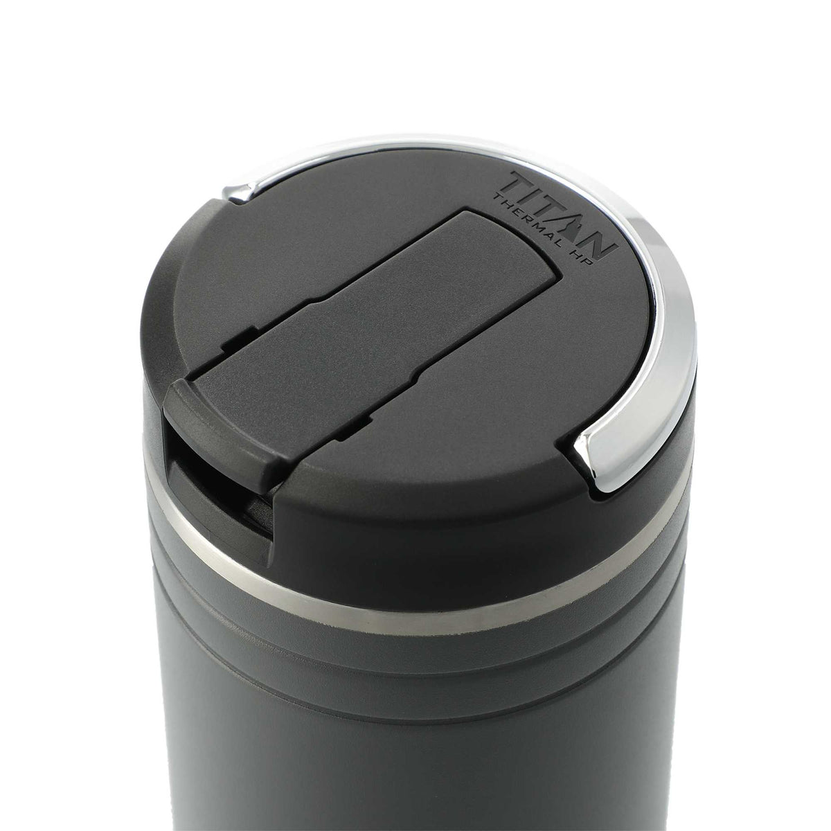 Arctic Zone Titan Thermal HP Straw Tumbler with Loop, 24 oz Laser Engraving - Gray - Left Angle 3