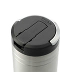 Arctic Zone Titan Thermal HP Straw Tumbler with Loop, 24 oz Laser Engraving - Silver - Left Angle 3