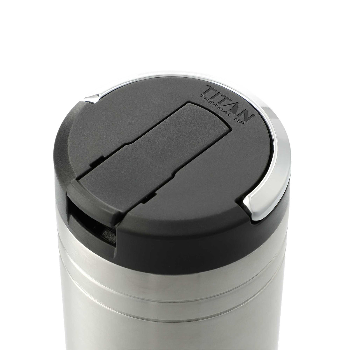 Arctic Zone Titan Thermal HP Straw Tumbler with Loop, 24 oz Laser Engraving - Silver - Left Angle 3