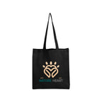 Arden Recycled Cotton Canvas Tote Bag, 3 oz - Black - Colorbrite
