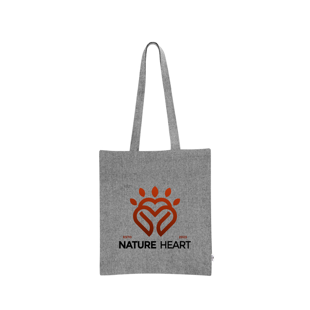 Arden Recycled Cotton Canvas Tote Bag, 3 oz - Gray - Colorbrite
