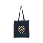 Arden Recycled Cotton Canvas Tote Bag, 3 oz - Navy - Colorbrite