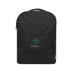 Arden Recycled Cotton Computer Backpack, 14 oz - Black - Embroidery
