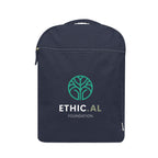 Arden Recycled Cotton Computer Backpack, 14 oz - Navy - Colorbrite
