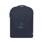 Arden Recycled Cotton Computer Backpack, 14 oz - Navy - Embroidery