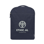 Arden Recycled Cotton Computer Backpack, 14 oz - Navy - Silk Screen