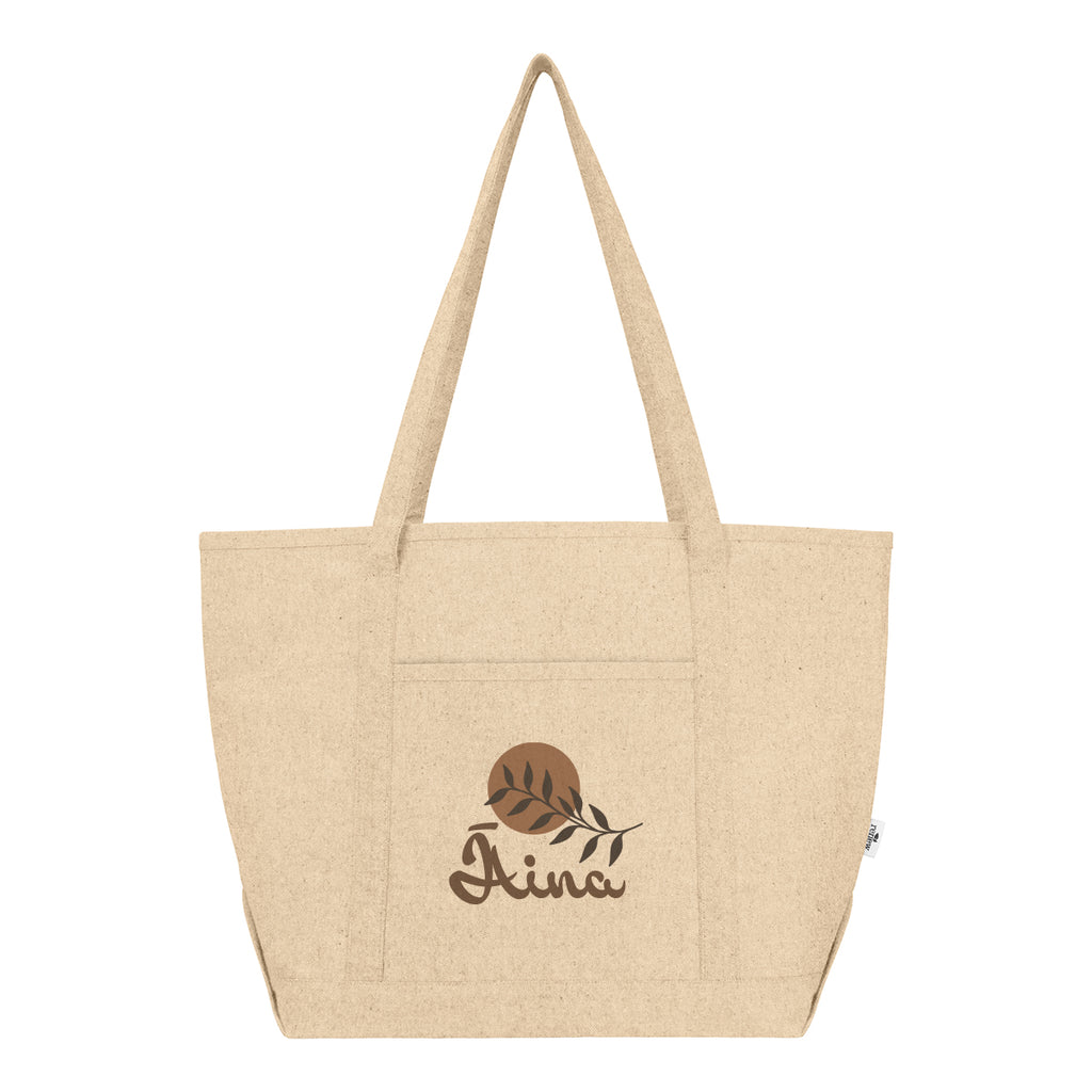 Arden Starboard Recycled Cotton Tote Bag, 9 oz - Beige - Colorbrite