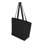 Arden Starboard Recycled Cotton Tote Bag, 9 oz - Black - Angle