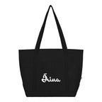 Arden Starboard Recycled Cotton Tote Bag, 9 oz - Black - Silk Screen