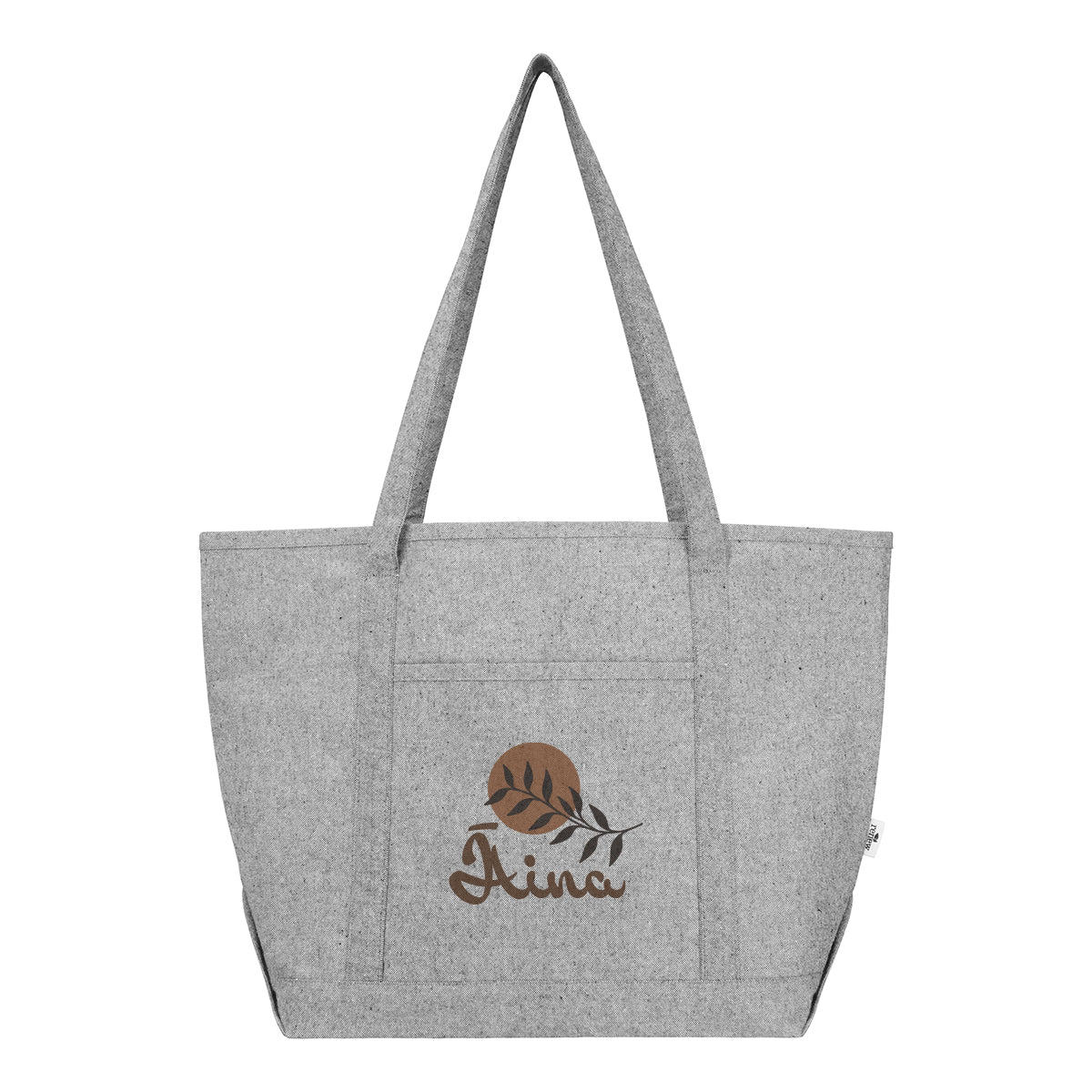 Arden Starboard Recycled Cotton Tote Bag, 9 oz - Gray - Colorbrite