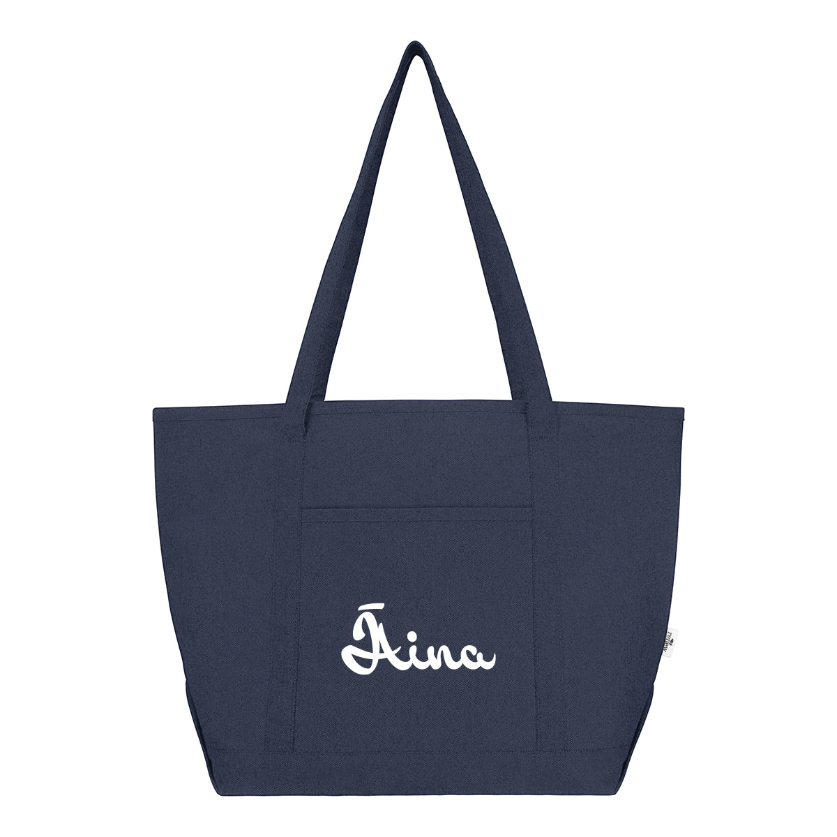 Arden Starboard Recycled Cotton Tote Bag, 9 oz - Navy - Silk Screen