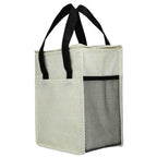 Ares Recycled Non-Woven Cooler for 12 Cans Full Color - Black - Left Angle 2