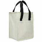 Ares Recycled Non-Woven Cooler for 12 Cans Full Color - Black - Right Angle 2