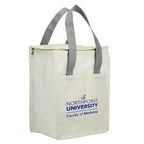 Ares Recycled Non-Woven Cooler for 12 Cans Full Color - Gray - Right Angle