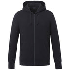 Argus Eco Fleece Full Zip Hoodie for Men Embroidery - Black - Front
