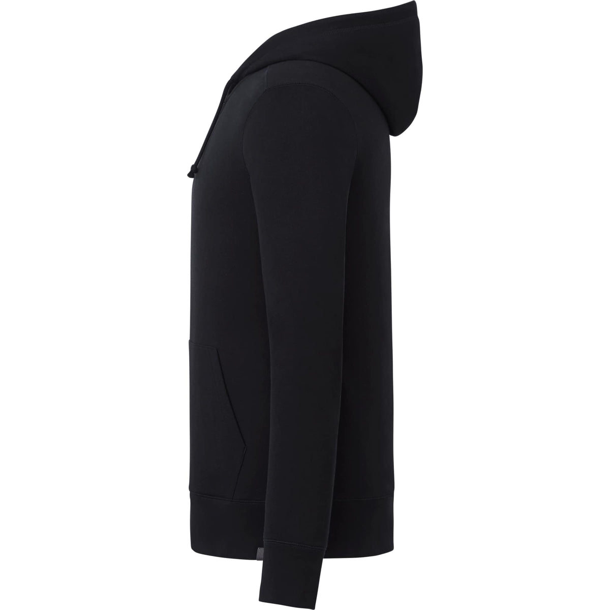 Argus Eco Fleece Full Zip Hoodie for Men Embroidery - Black - Left Side