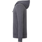 Argus Eco Fleece Full Zip Hoodie for Men Embroidery - Heather Dark Charcoal - Left Side