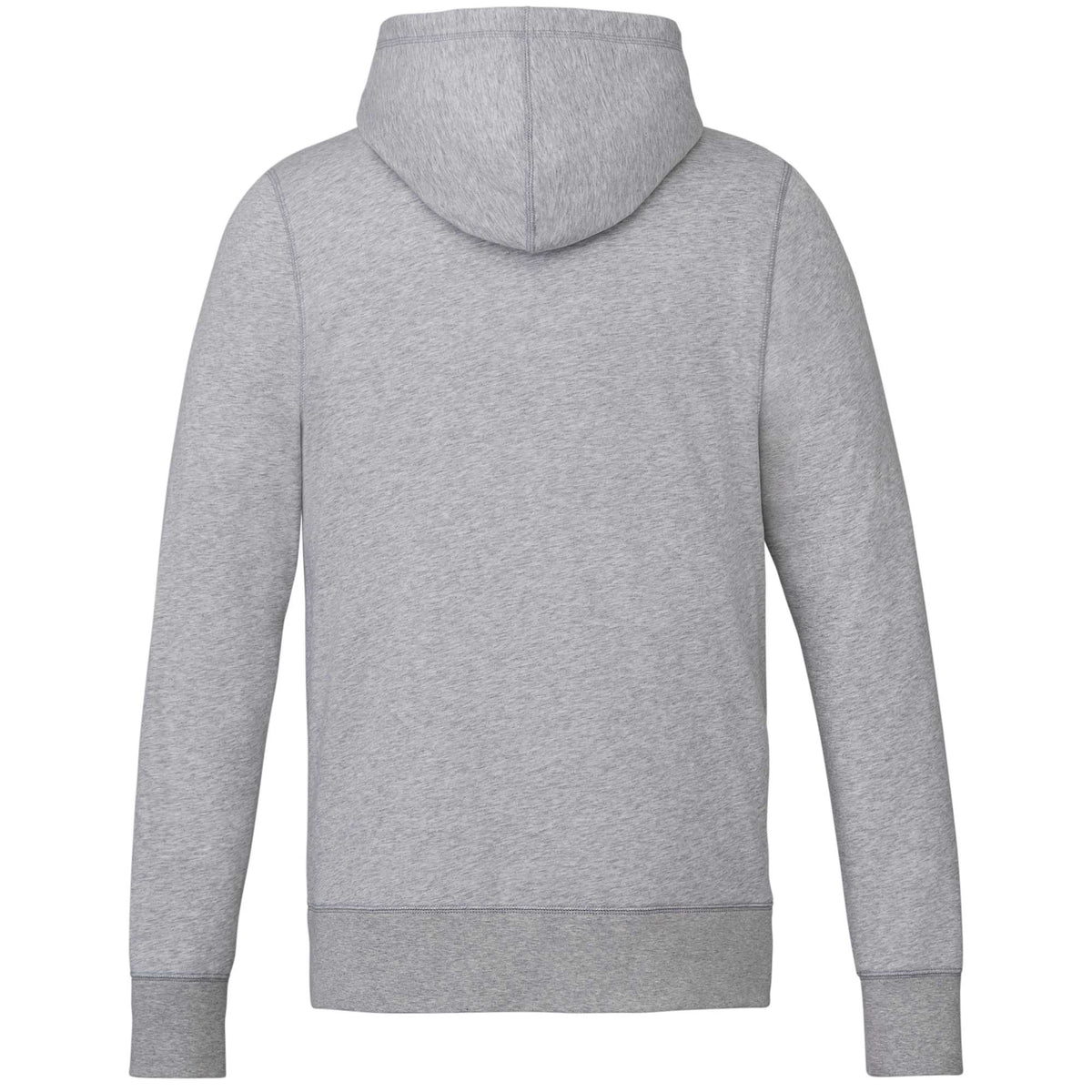 Argus Eco Fleece Full Zip Hoodie for Men Embroidery - Heather Grey - Back