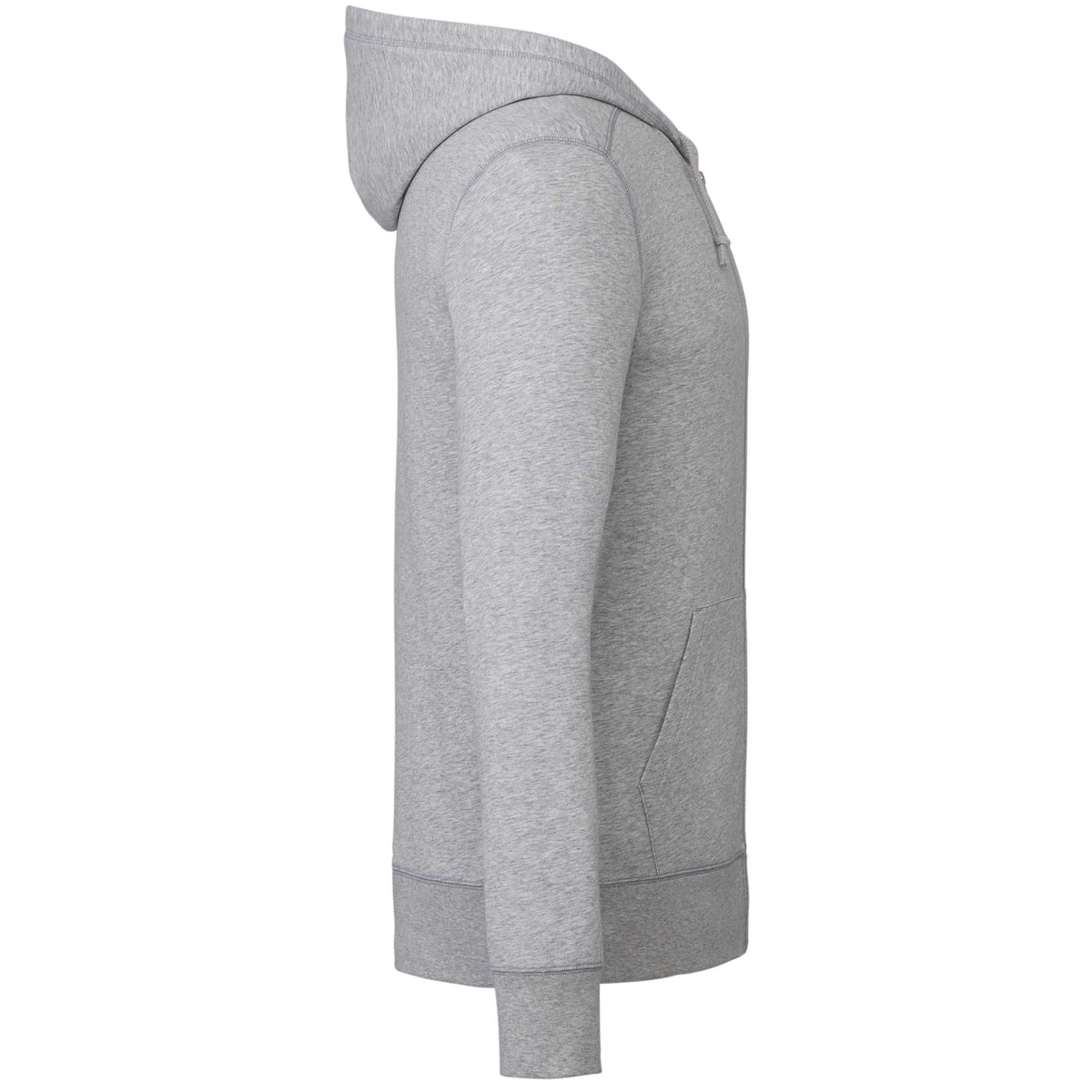 Argus Eco Fleece Full Zip Hoodie for Men Embroidery - Heather Grey - Right Side