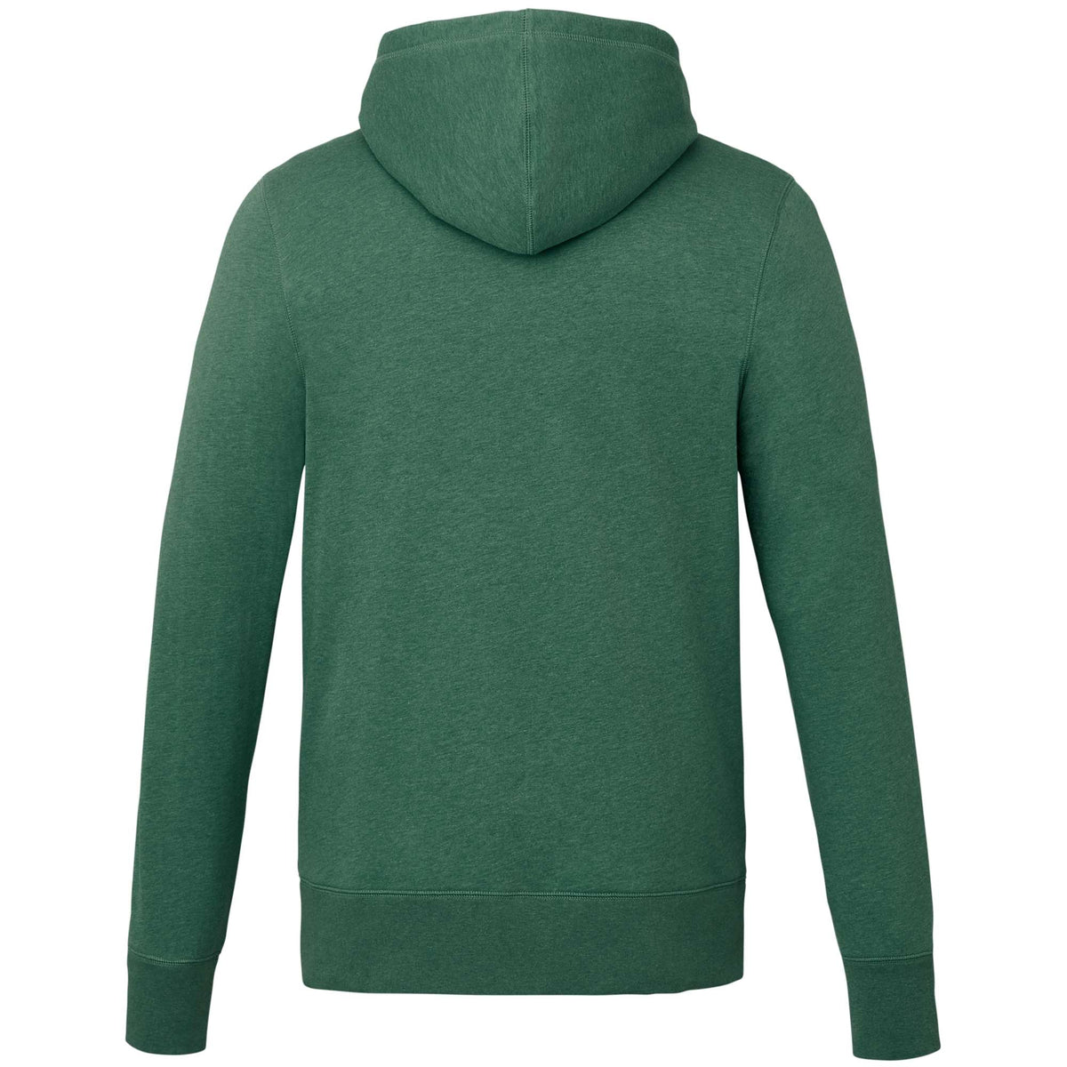 Argus Eco Fleece Full Zip Hoodie for Men Embroidery - Juniper Heather - Back