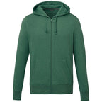 Argus Eco Fleece Full Zip Hoodie for Men Embroidery - Juniper Heather - Front