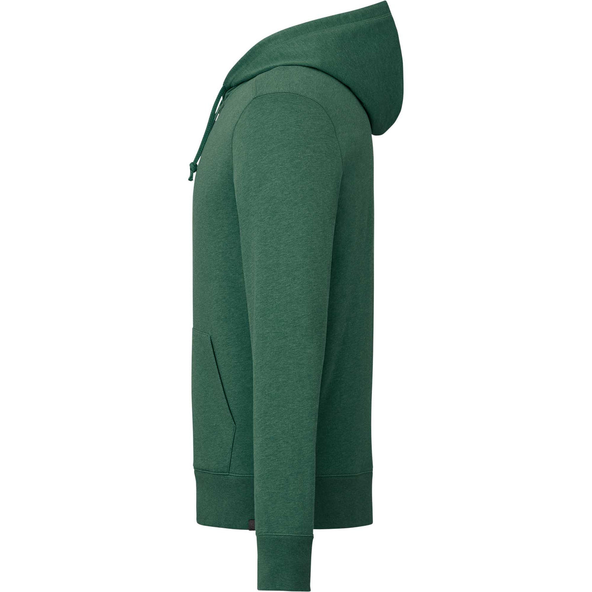 Argus Eco Fleece Full Zip Hoodie for Men Embroidery - Juniper Heather - Left Side