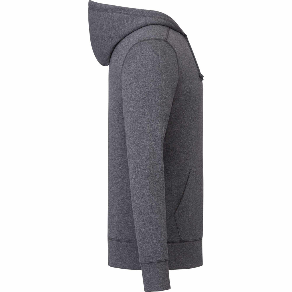 Argus Eco Fleece Full Zip Hoodie for Men Transfer - Heather Dark Charcoal - Right Side