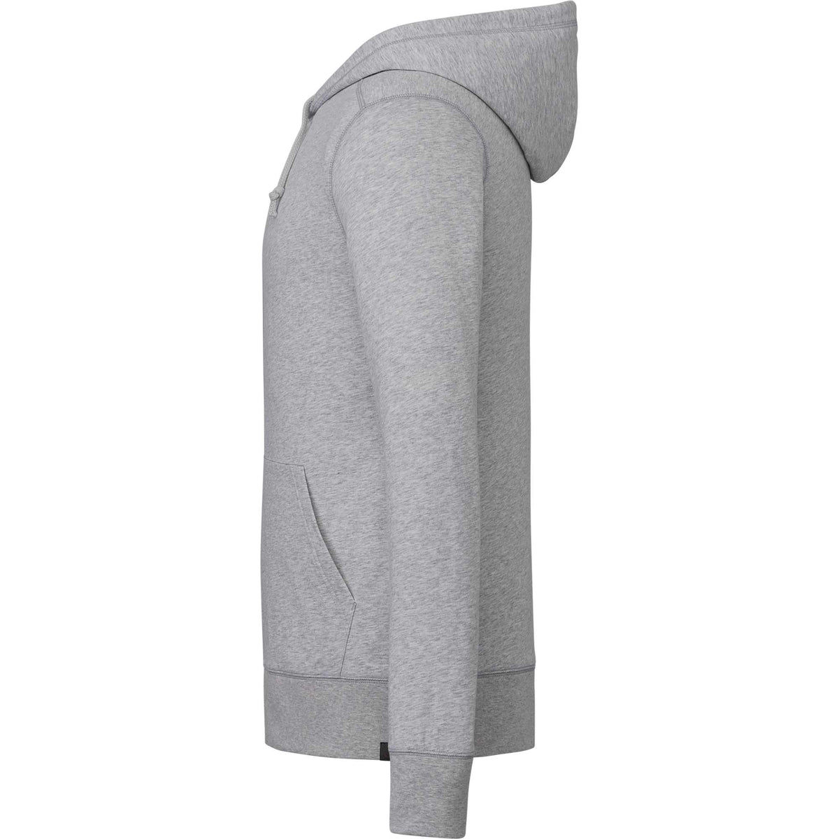 Argus Eco Fleece Full Zip Hoodie for Men Transfer - Heather Grey - Left Side