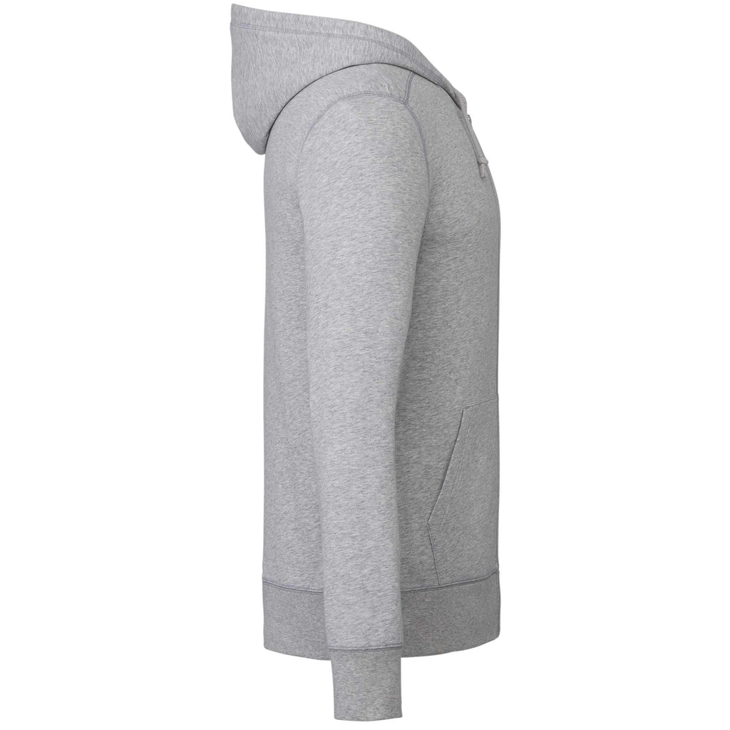 Argus Eco Fleece Full Zip Hoodie for Men Transfer - Heather Grey - Right Side