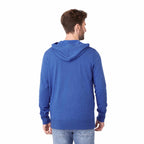 Argus Eco Fleece Full Zip Hoodie for Men Transfer - New Royal Heather - Back On Model