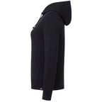 Argus Eco Fleece Full Zip Hoodie for Women Embroidery - Black - Left Side
