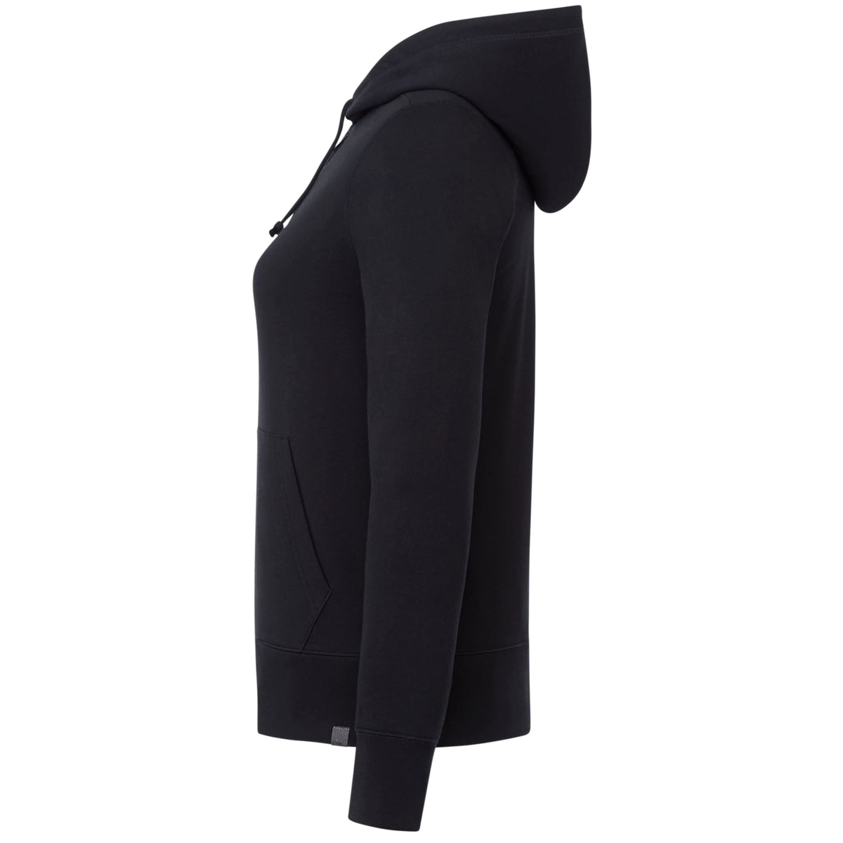 Argus Eco Fleece Full Zip Hoodie for Women Embroidery - Black - Left Side