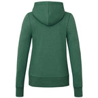 Argus Eco Fleece Full Zip Hoodie for Women Embroidery - Juniper Heather - Back