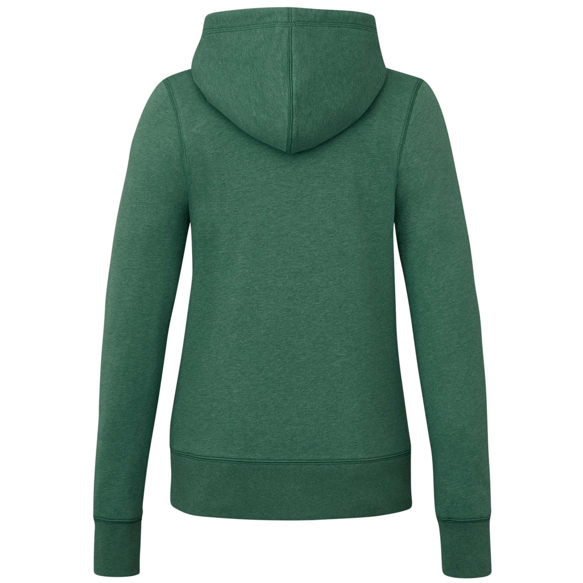 Argus Eco Fleece Full Zip Hoodie for Women Embroidery - Juniper Heather - Back