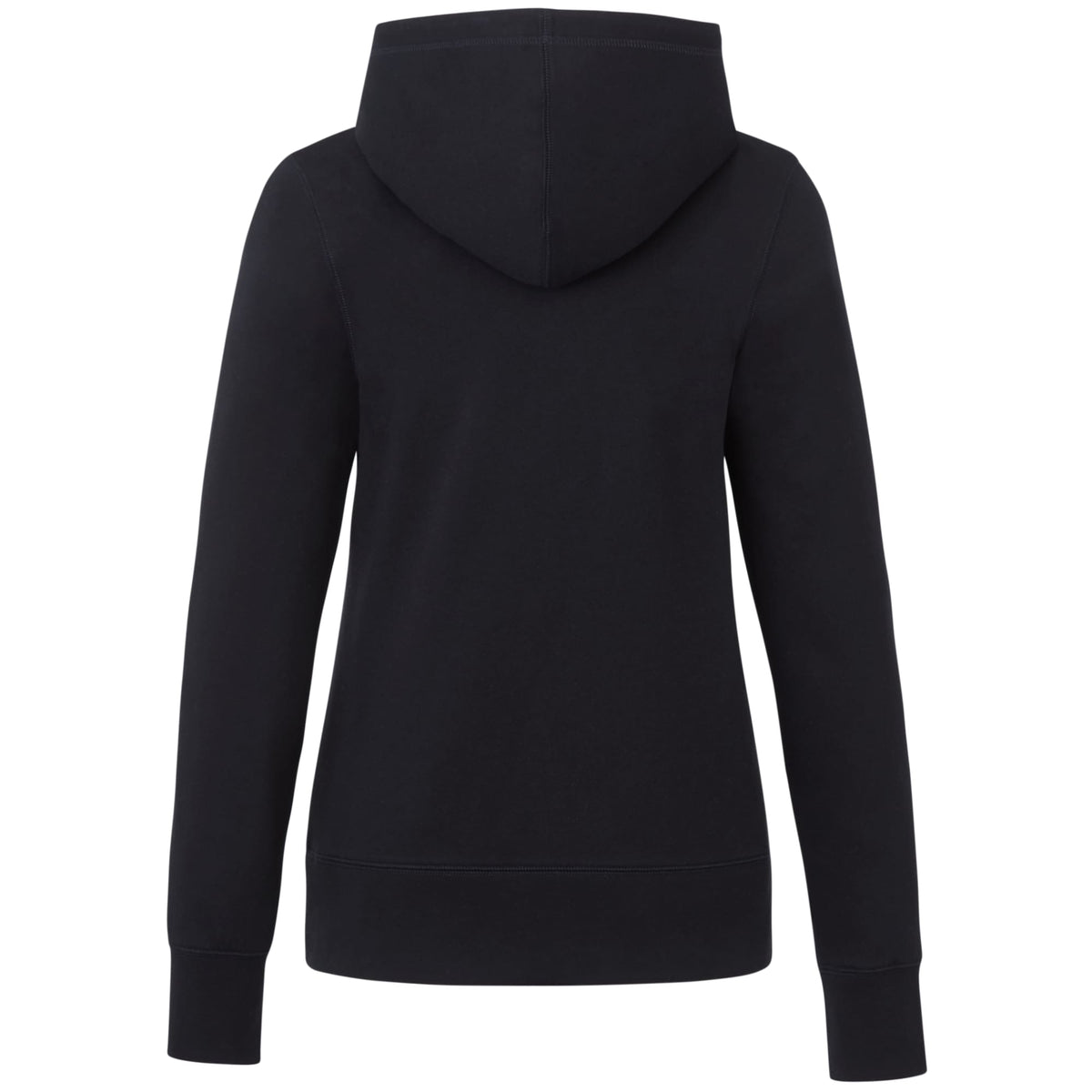 Argus Eco Fleece Full Zip Hoodie for Women Transfer - Black - Back