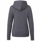 Argus Eco Fleece Full Zip Hoodie for Women Transfer - Heather Dark Charcoal - Back
