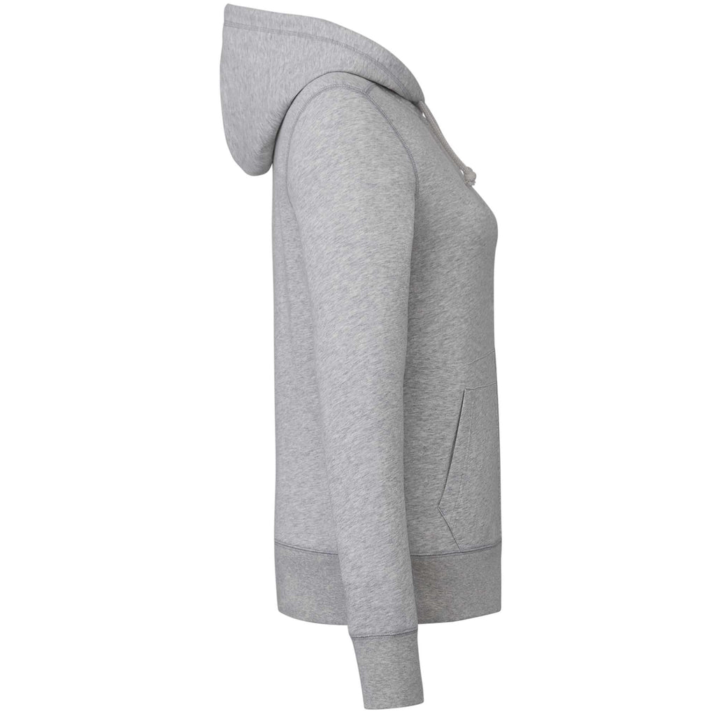 Argus Eco Fleece Full Zip Hoodie for Women Transfer - Heather Grey - Right Side