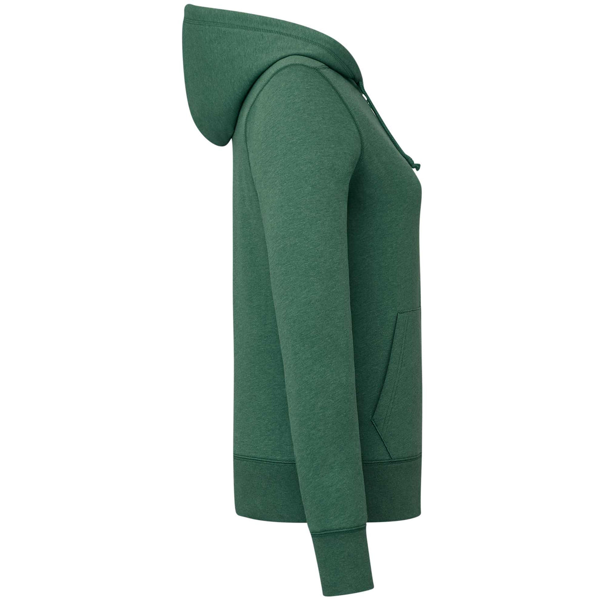 Argus Eco Fleece Full Zip Hoodie for Women Transfer - Juniper Heather - Right Side