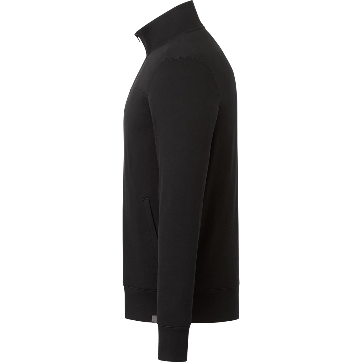 Argus Eco Fleece Full Zip Jacket for Men Embroidery - Black - Left Side