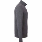 Argus Eco Fleece Full Zip Jacket for Men Embroidery - Heather Dark Charcoal - Right Side