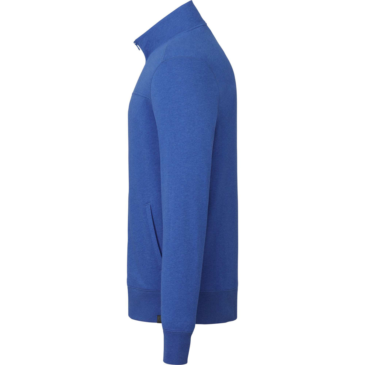 Argus Eco Fleece Full Zip Jacket for Men Embroidery - New Royal Heather - Left Side