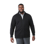 Argus Eco Fleece Full Zip Jacket for Men Transfer - Black - Front On Model 2