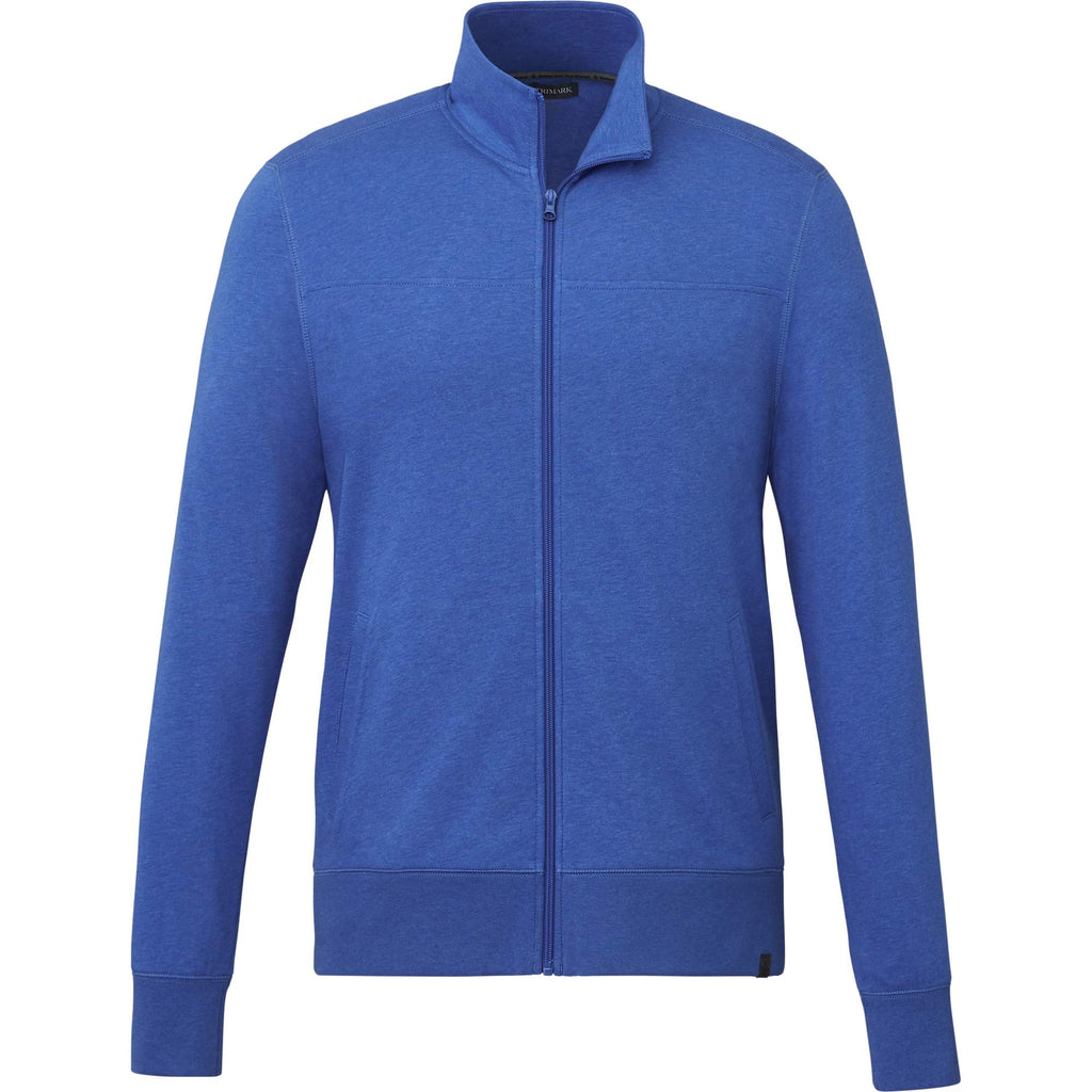 Argus Eco Fleece Full Zip Jacket for Men Transfer - New Royal Heather - Front