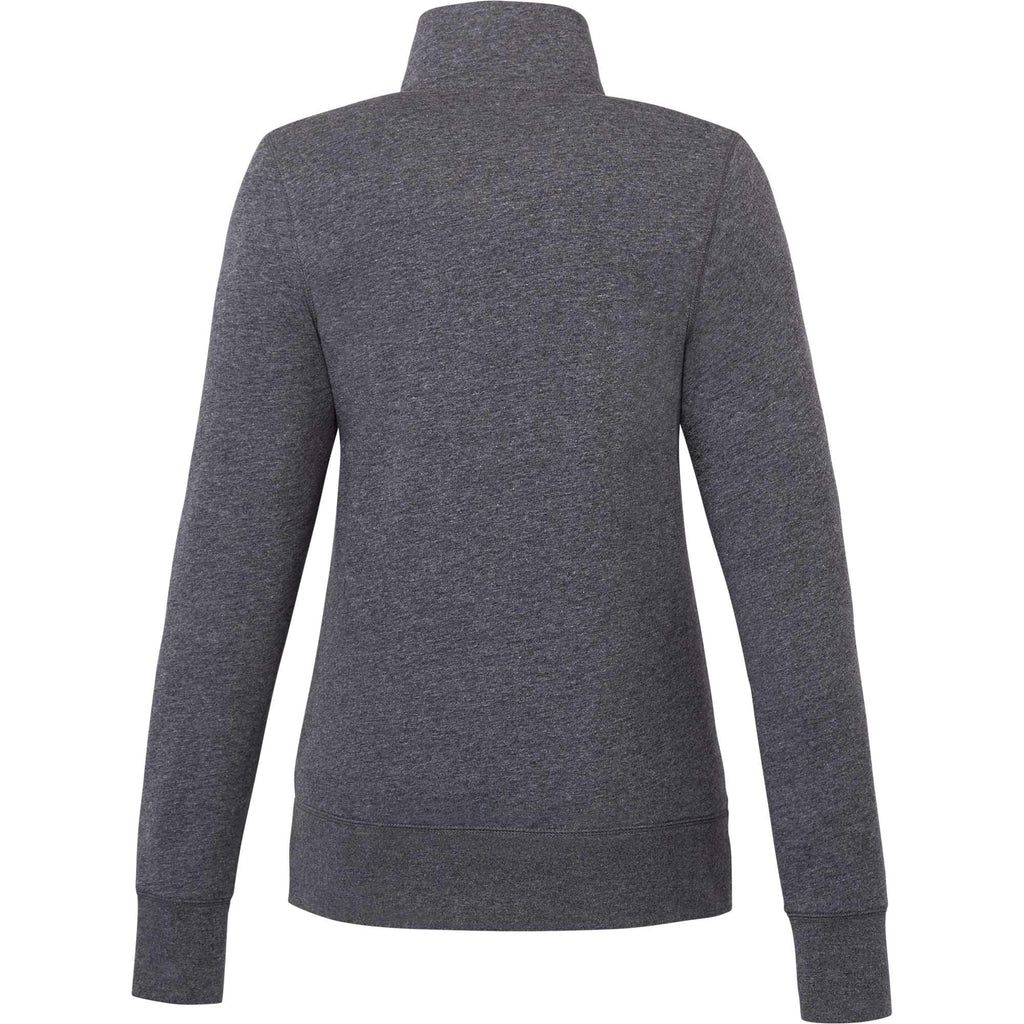 Argus Eco Fleece Full Zip Jacket for Women Transfer - Heather Dark Charcoal - Back