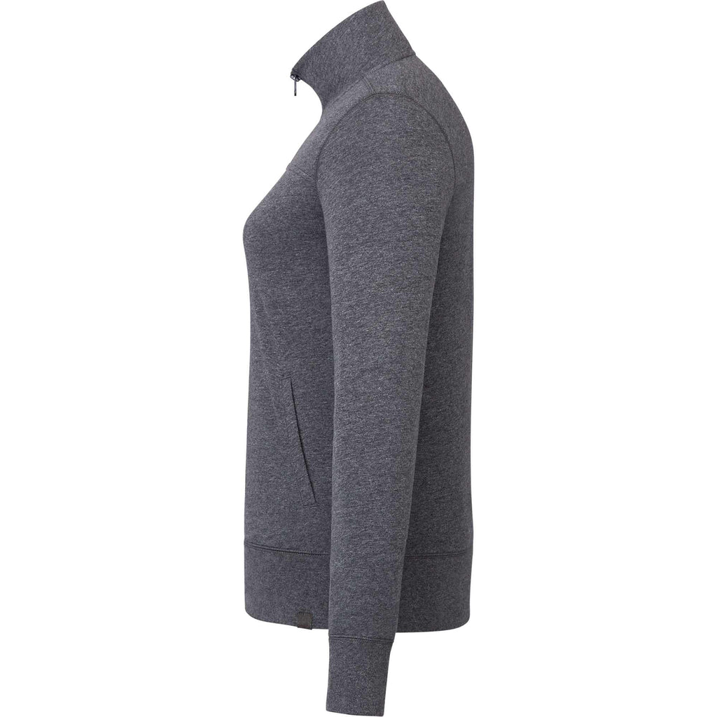 Argus Eco Fleece Full Zip Jacket for Women Transfer - Heather Dark Charcoal - Left Side