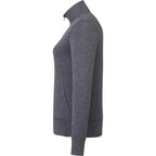 Argus Eco Fleece Full Zip Jacket for Women Transfer - Heather Dark Charcoal - Left Side