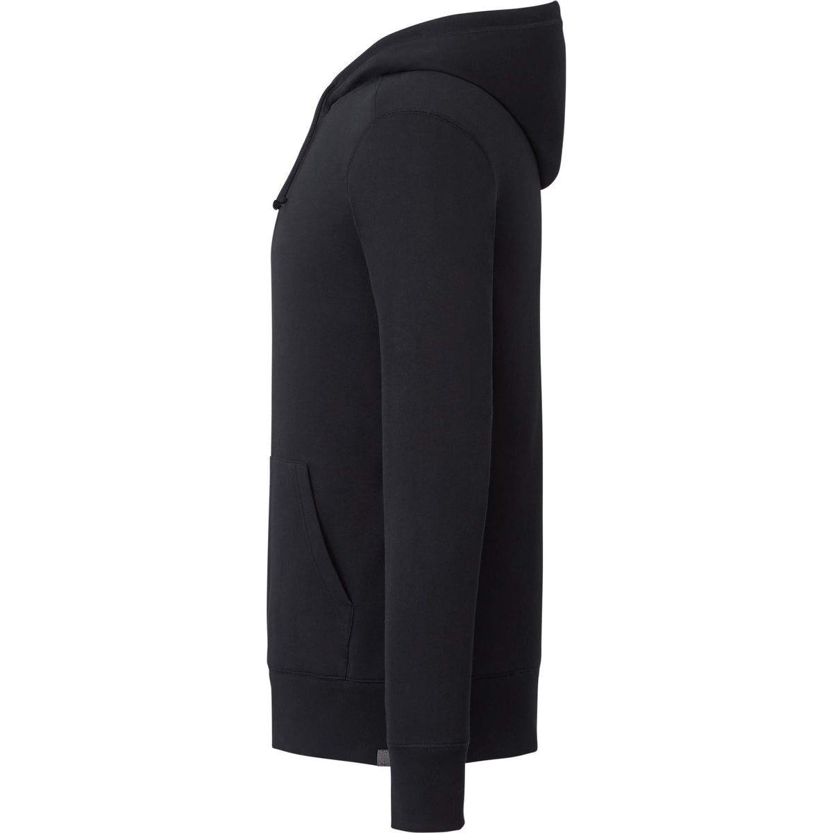 Argus Eco Fleece Pullover Hoodie for Men Embroidery - Black - Left Side