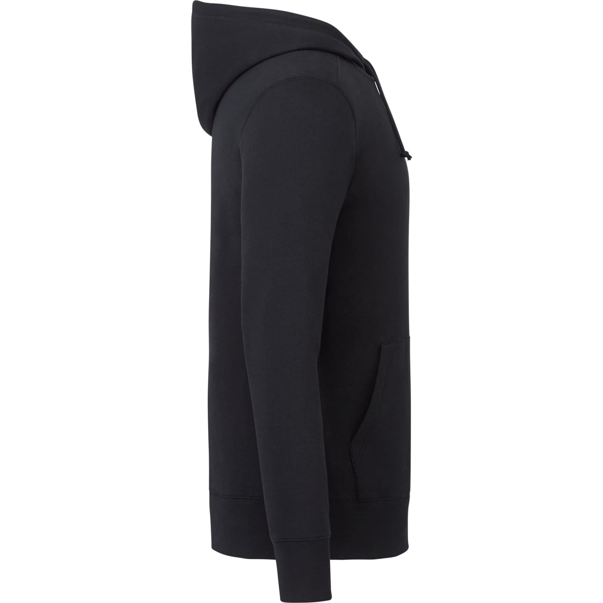 Argus Eco Fleece Pullover Hoodie for Men Embroidery - Black - Right Side