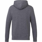 Argus Eco Fleece Pullover Hoodie for Men Embroidery - Heather Dark Charcoal - Back
